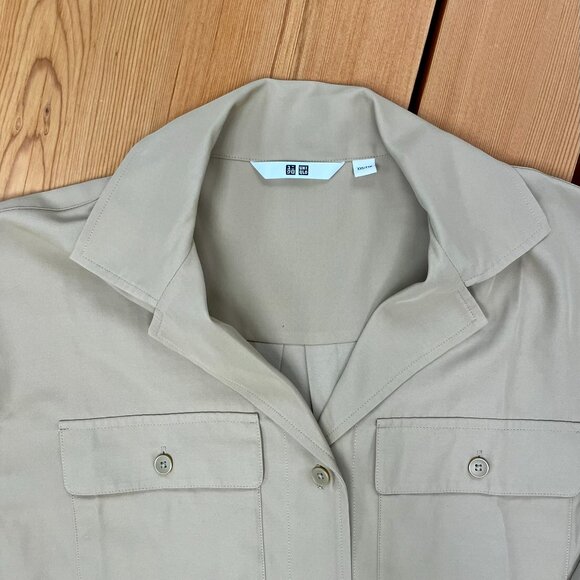 UV Protection Long-Sleeve Shirt Dress - Picture 7 of 7